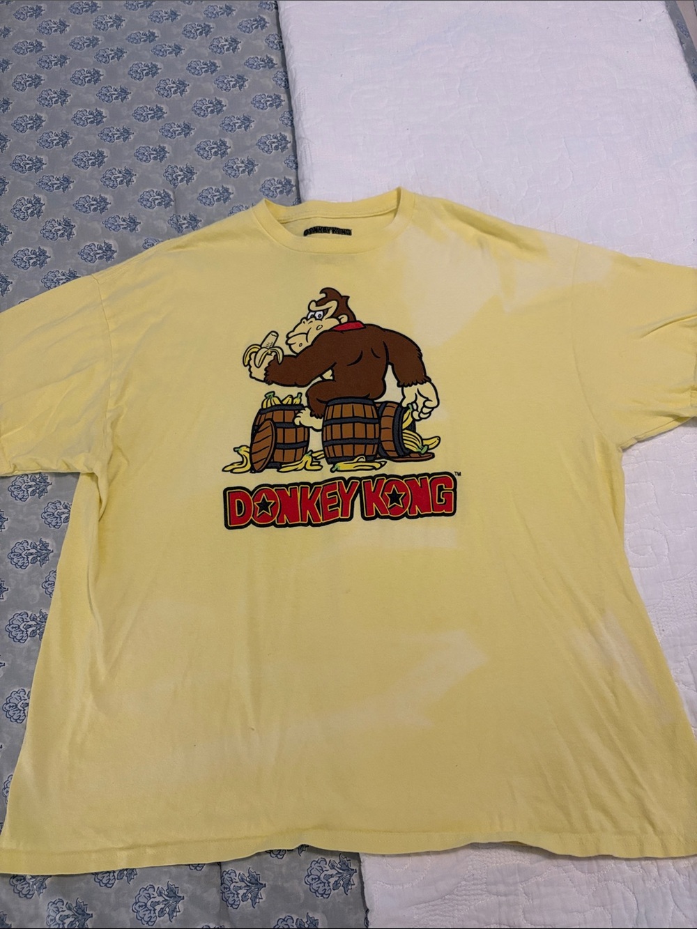 Donkey Kong Yellow Graphic Tee - Retro Video Game Shirt